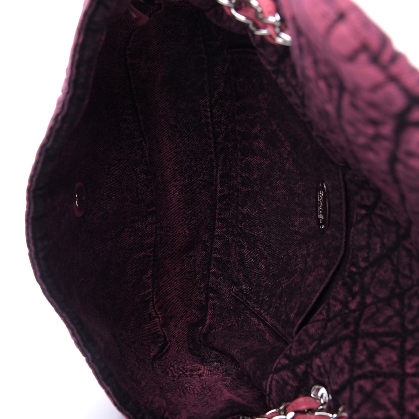 Denim Quilted Denimpression Flap Red Black