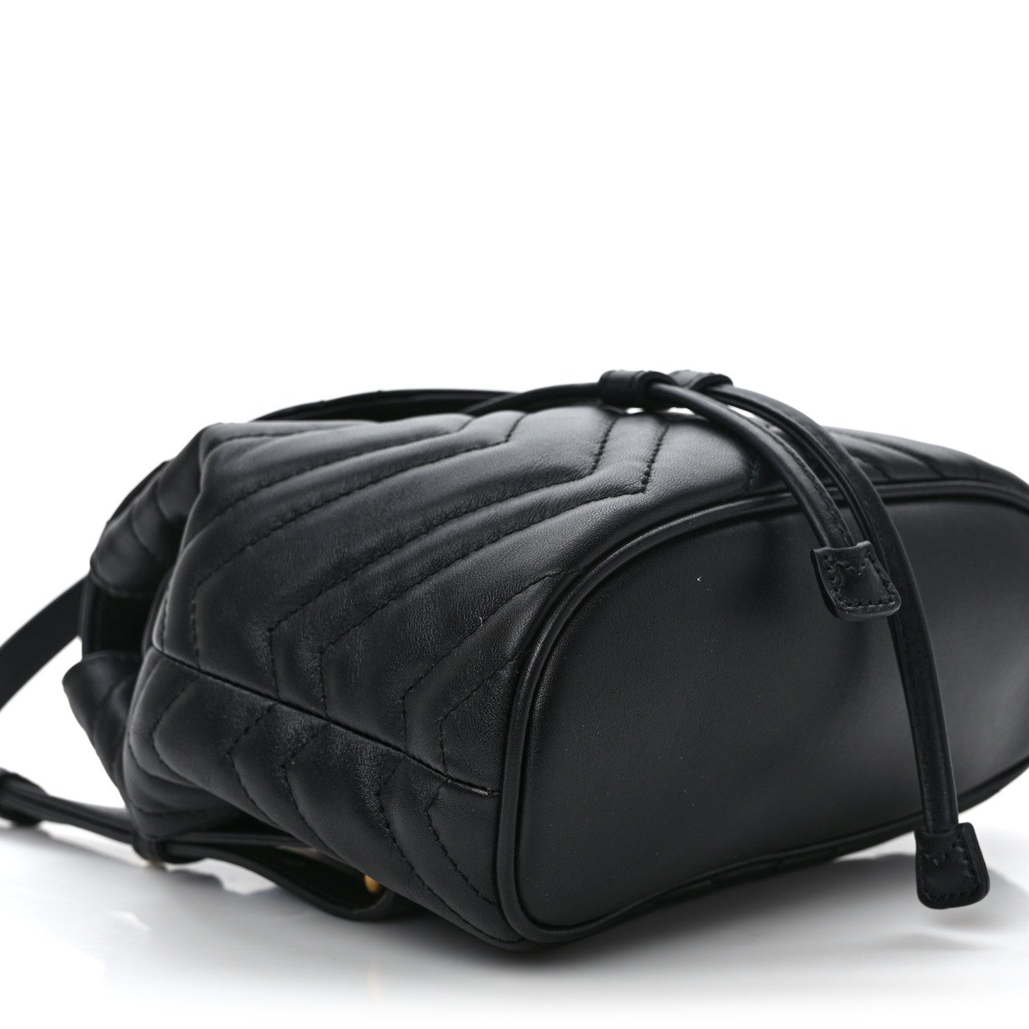 Gucci Calfskin Matelasse GG Marmont Flap Backpack Black 7 of 8