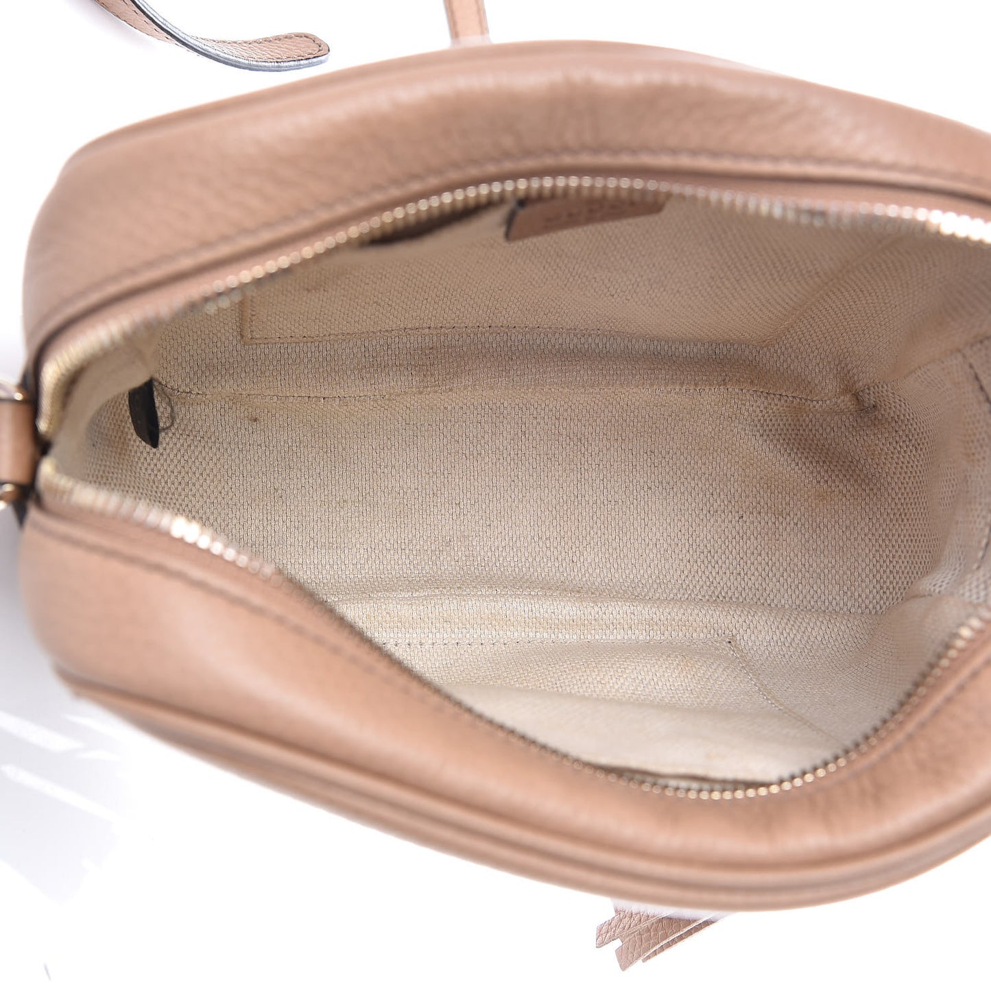 Pebbled Calfskin Small Soho Disco Bag Camelia