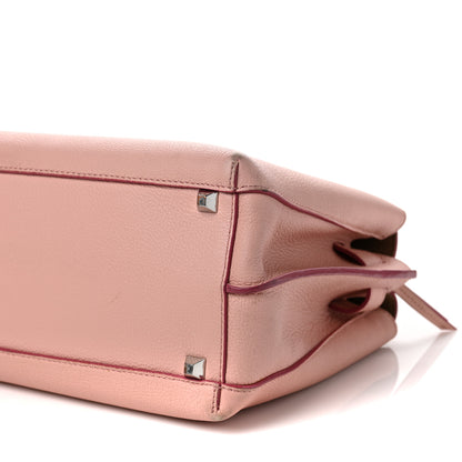 MCM Grained Calfskin Medium Milla Tote Pink Blush 8 of 12