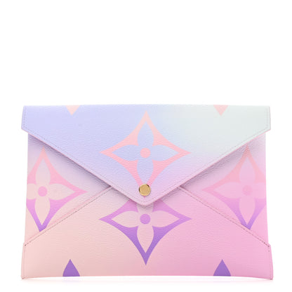 Louis Vuitton Monogram Giant Spring In The City Kirigami Pochette Set Sunrise Pastel Sunset Kaki 2 of 8