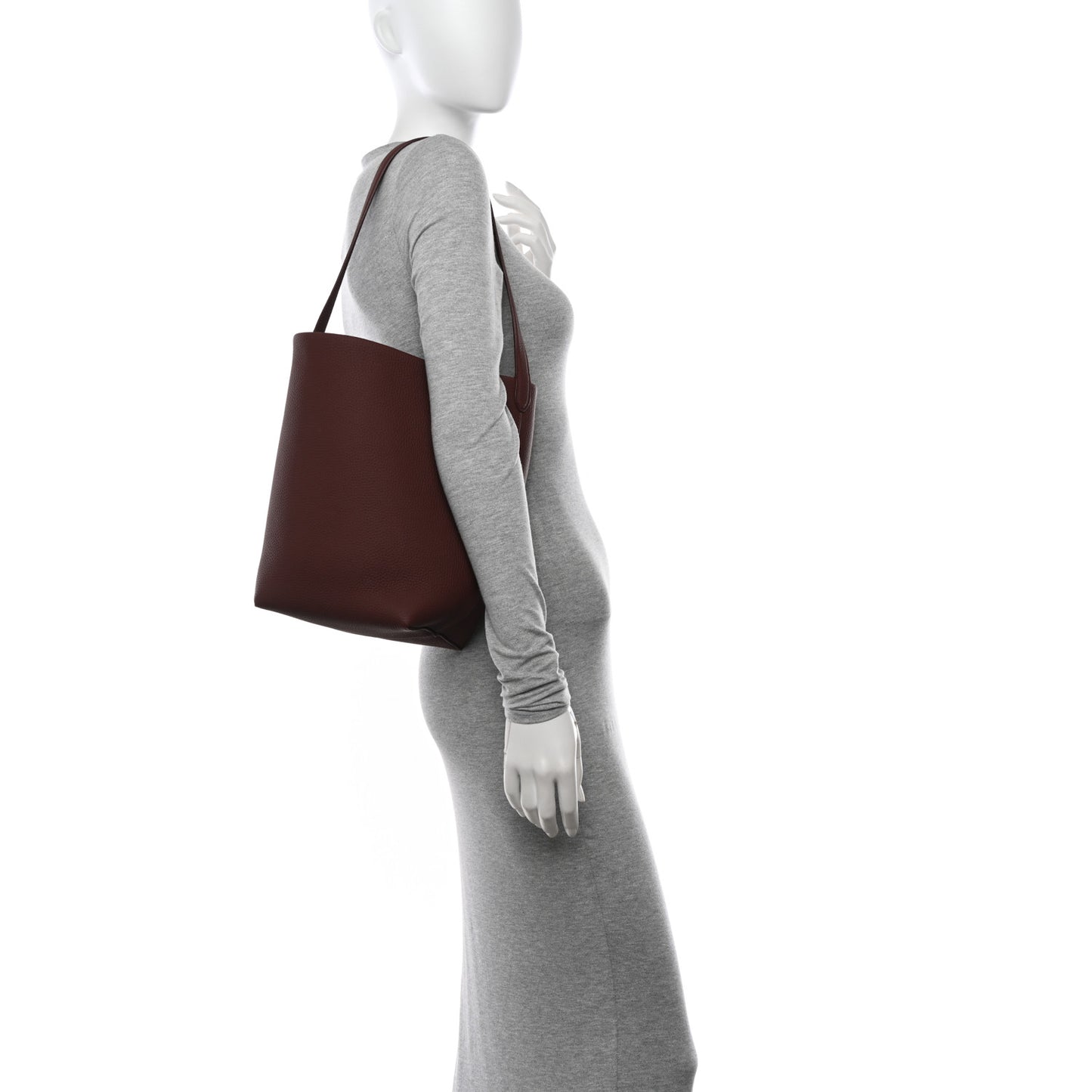 Grained Calfskin Medium N/S Park Tote Cognac