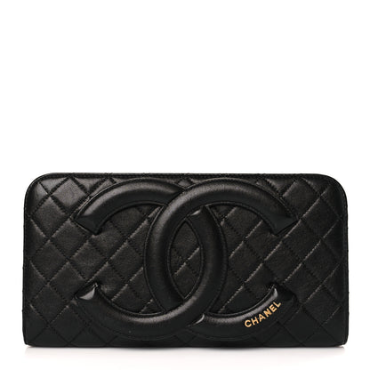 Chanel Lambskin Quilted Coco Midnight Clutch Black 1 of 10