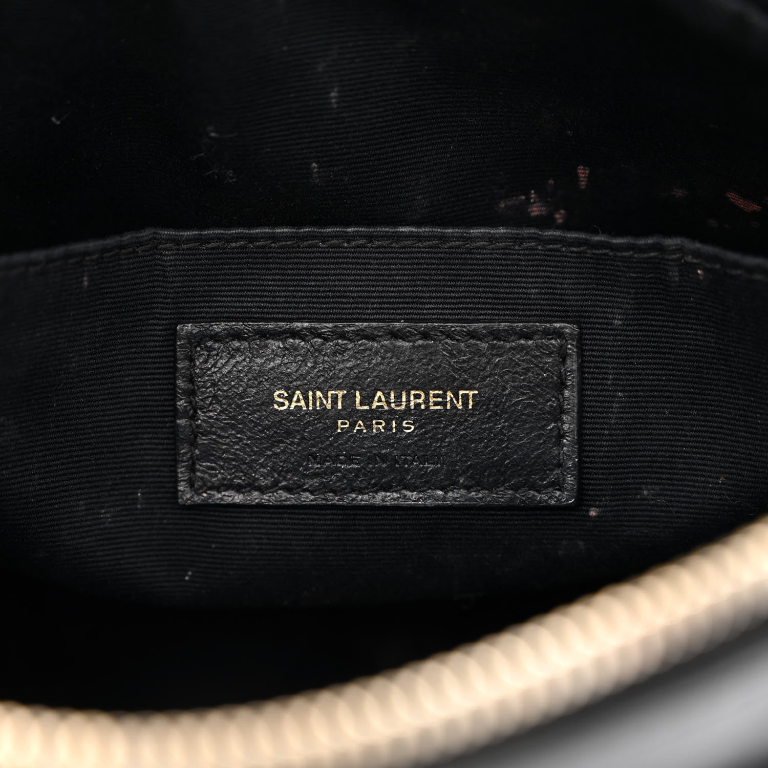 Saint Laurent Calfskin Matelasse Monogram Lou Camera Bag Black 6 of 14