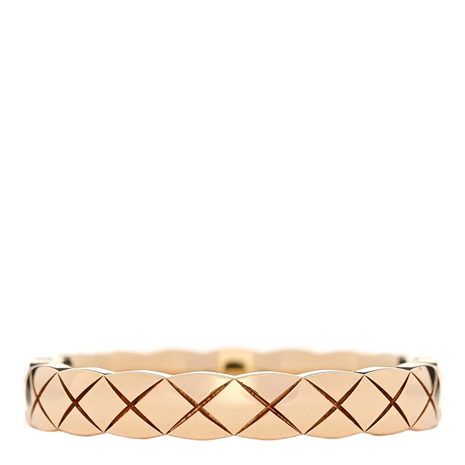Chanel 18K Yellow Gold Mini Coco Crush Ring 54 6.75 3 of 5