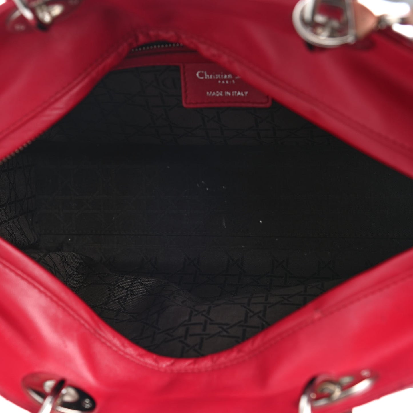 Lambskin Cannage Large Lady Dior Pink