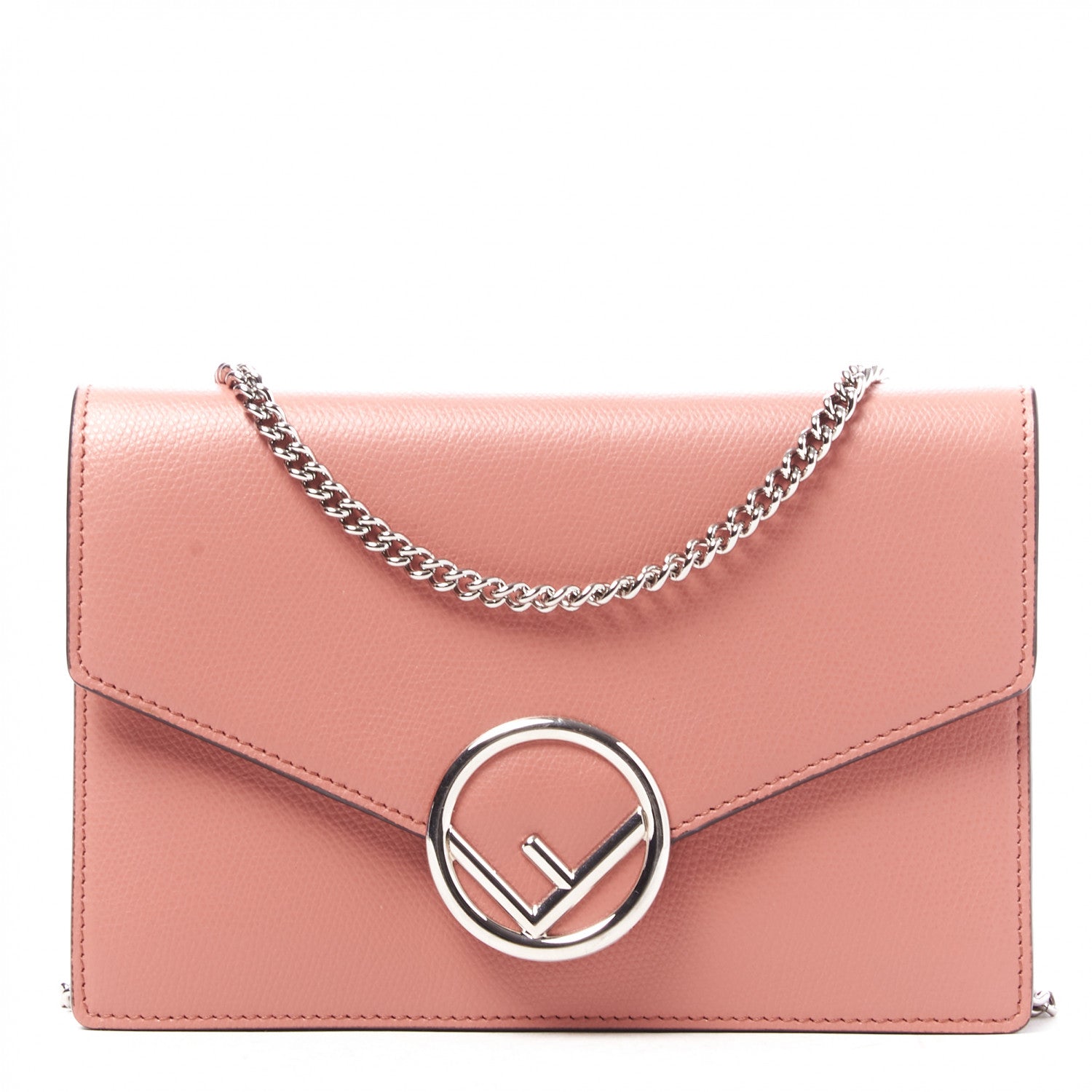 Fendi Vitello Cruise F is Fendi Medium Envelope Wallet on Chain Macaron 1 of 8