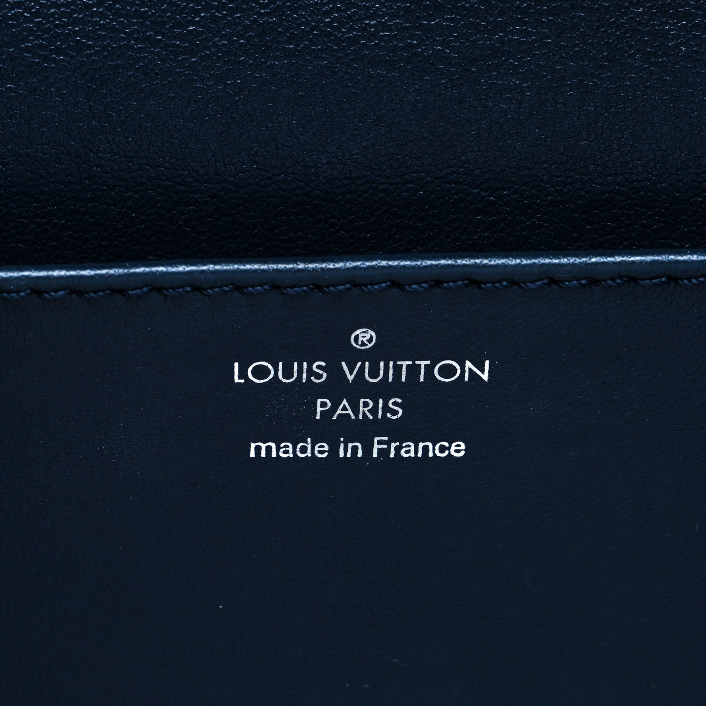 Grained Calfskin Vivienne NM Blue Marine