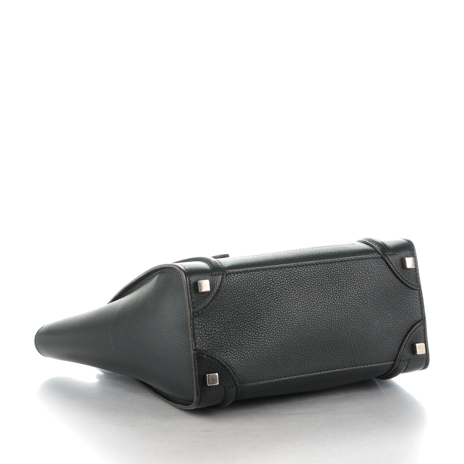 Celine Drummed Calfskin Micro Luggage Black 4 of 8