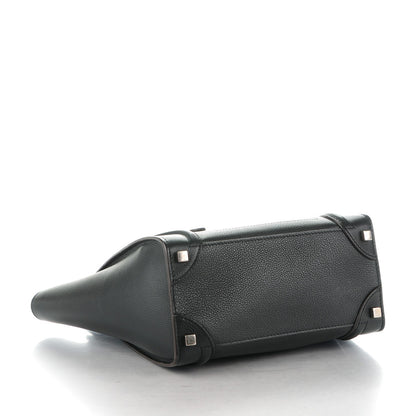Celine Drummed Calfskin Micro Luggage Black 4 of 8