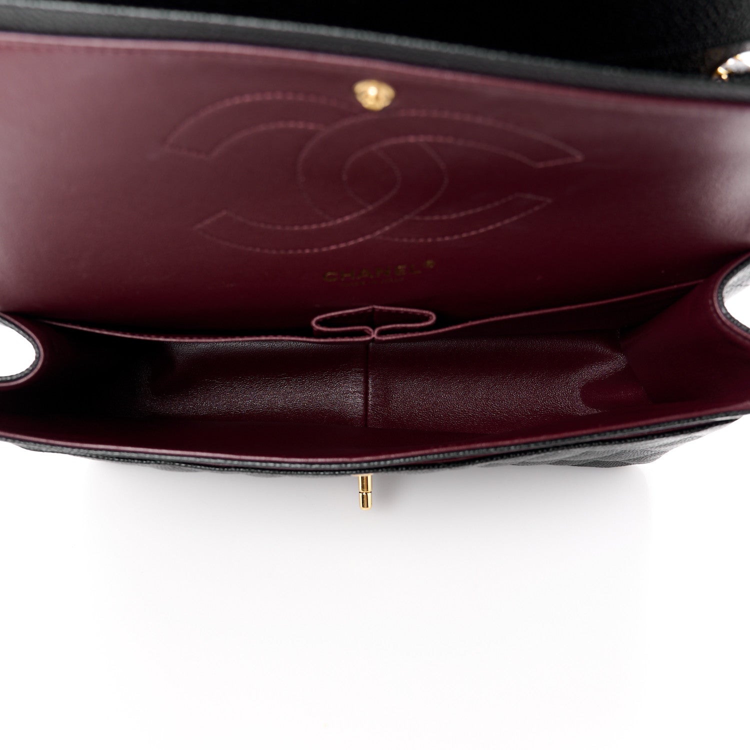 Chanel Caviar Quilted Jumbo Double Flap Black 5 of 10