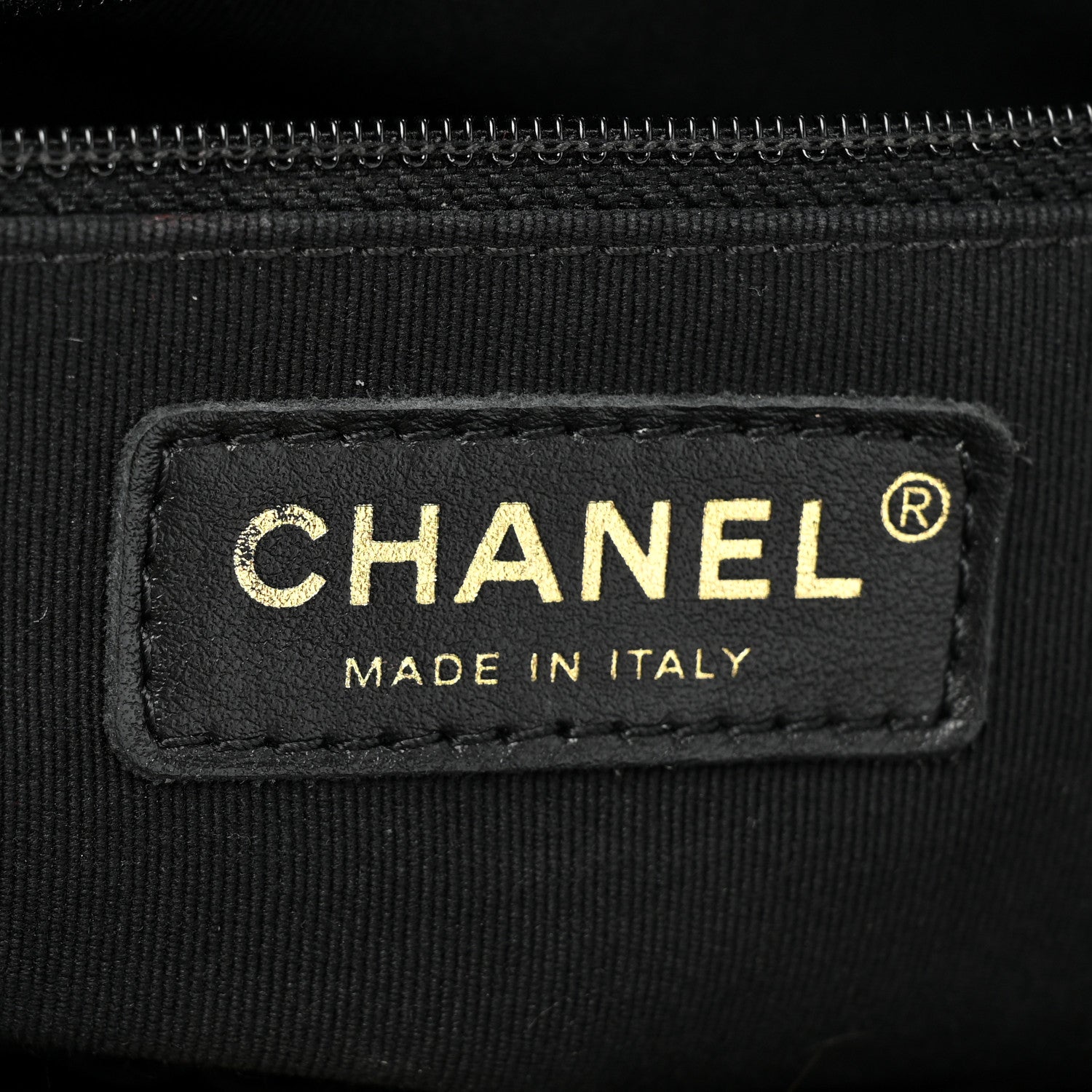 Chanel Calfskin Quilted Chain Lines Shopping Tote Black 6 of 15