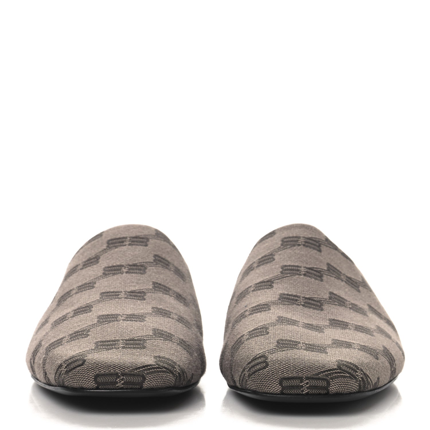 Balenciaga Jacquard BB Monogram Mens Cosy Mules 43 Dark Mink Grey Dark Brown 3 of 10