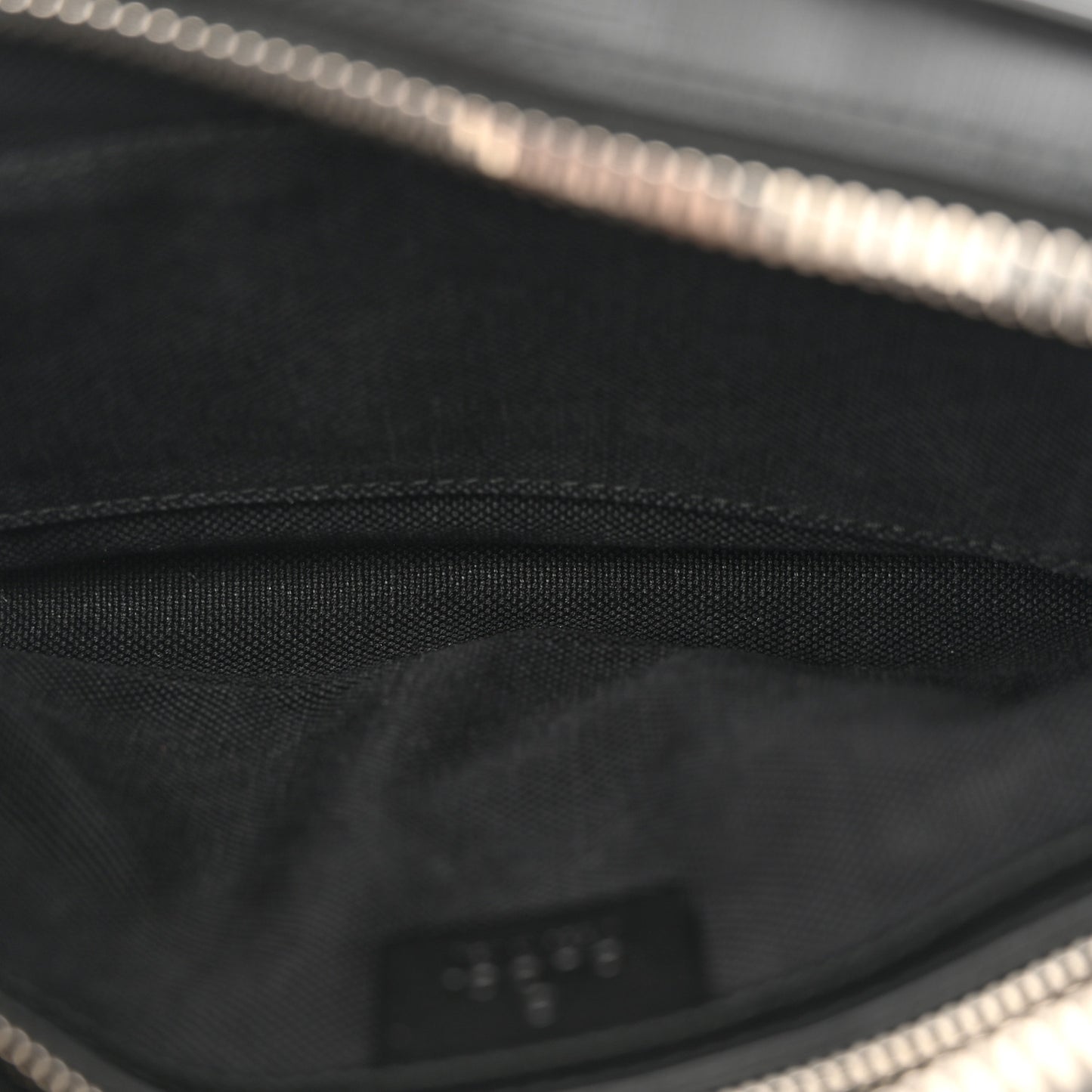 Soft GG Supreme Monogram Web Belt Bag Black Grey