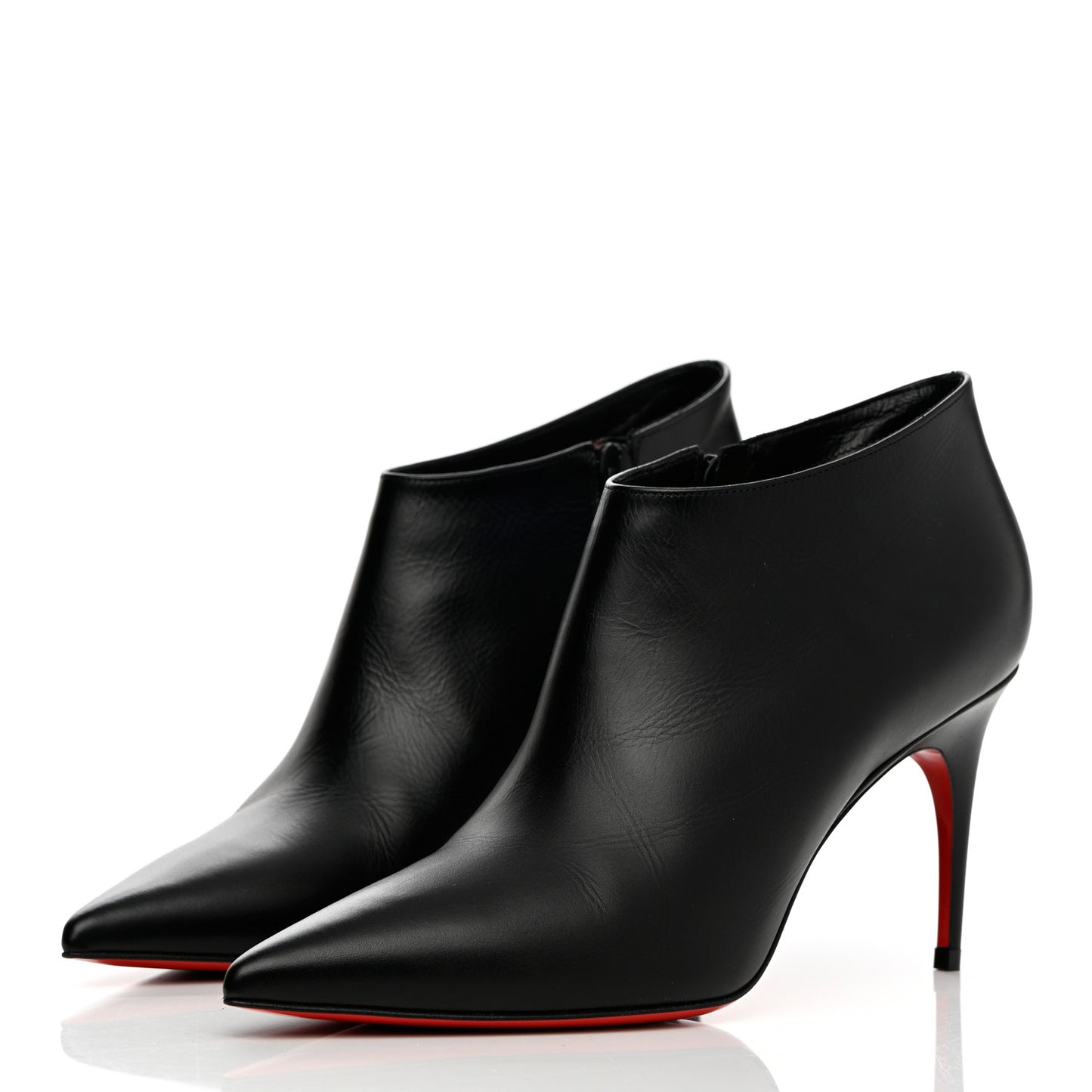 Calfskin Gorgona 85 Ankle Boots 37.5 Black