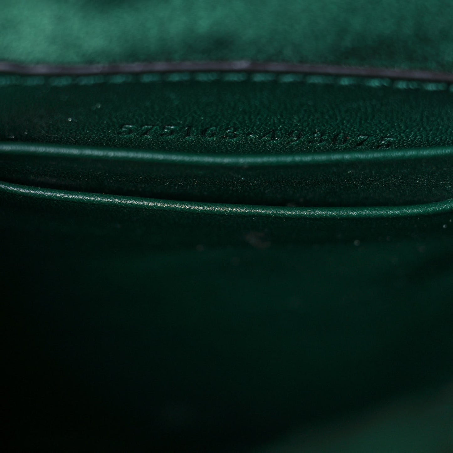 Velvet Matelasse Mini GG Marmont 2.0 Bucket Bag Dark Green