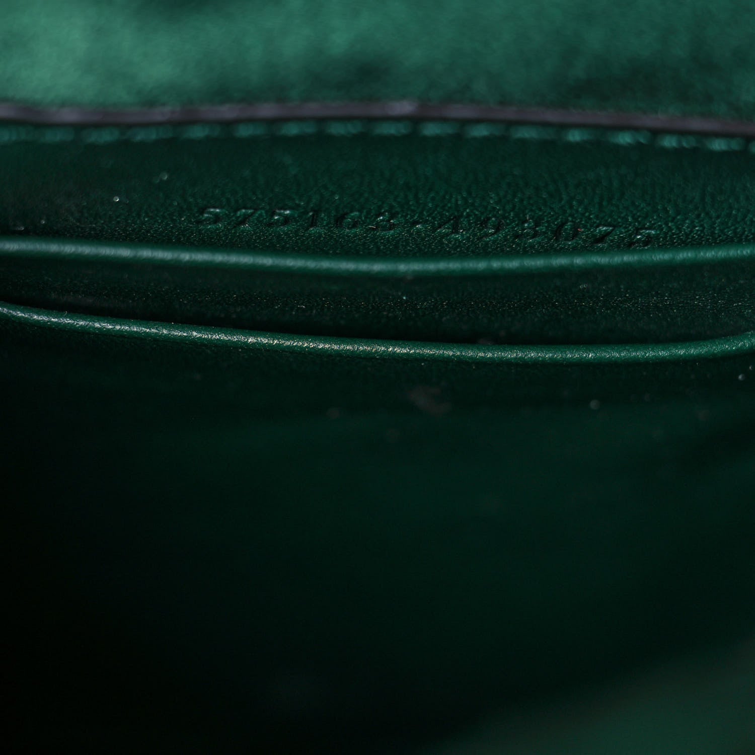 Gucci Velvet Matelasse Mini GG Marmont 2.0 Bucket Bag Dark Green 11 of 12