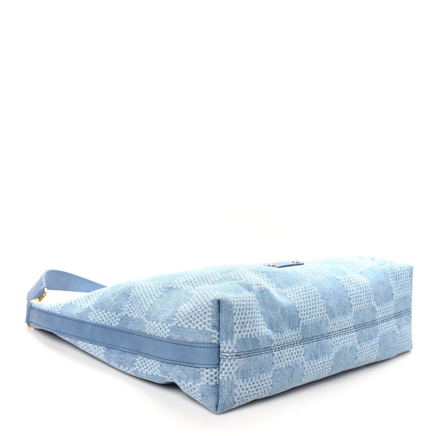 Damier Denim Vagabond Hobo Blue