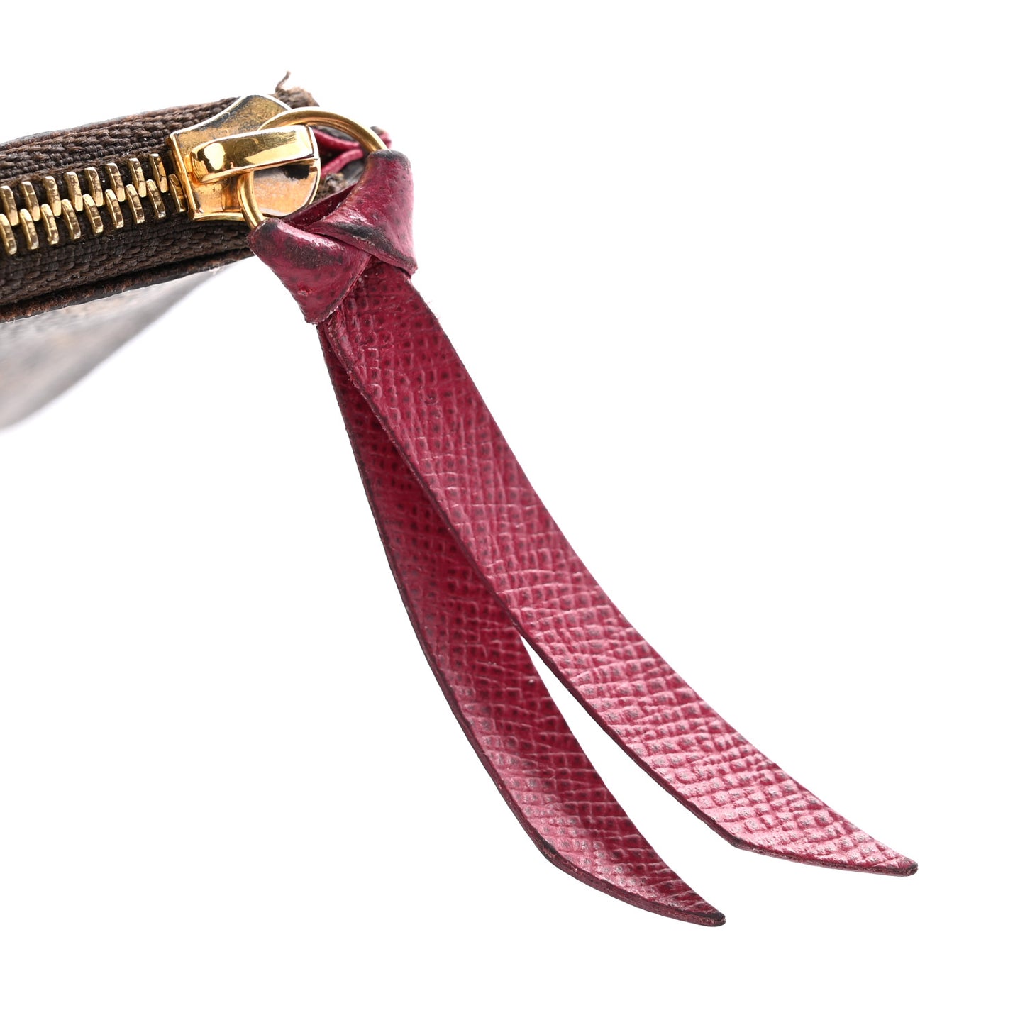 Monogram Felicie Chain Wallet Zippered Insert Fuchsia