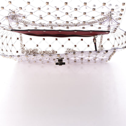 Valentino Garavani PVC Medium Rockstud Spike Shoulder Bag 5 of 8