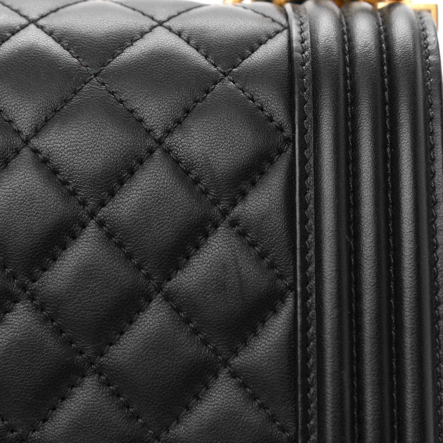 Chanel Lambskin Quilted Medium Boy Flap Black 14 of 14