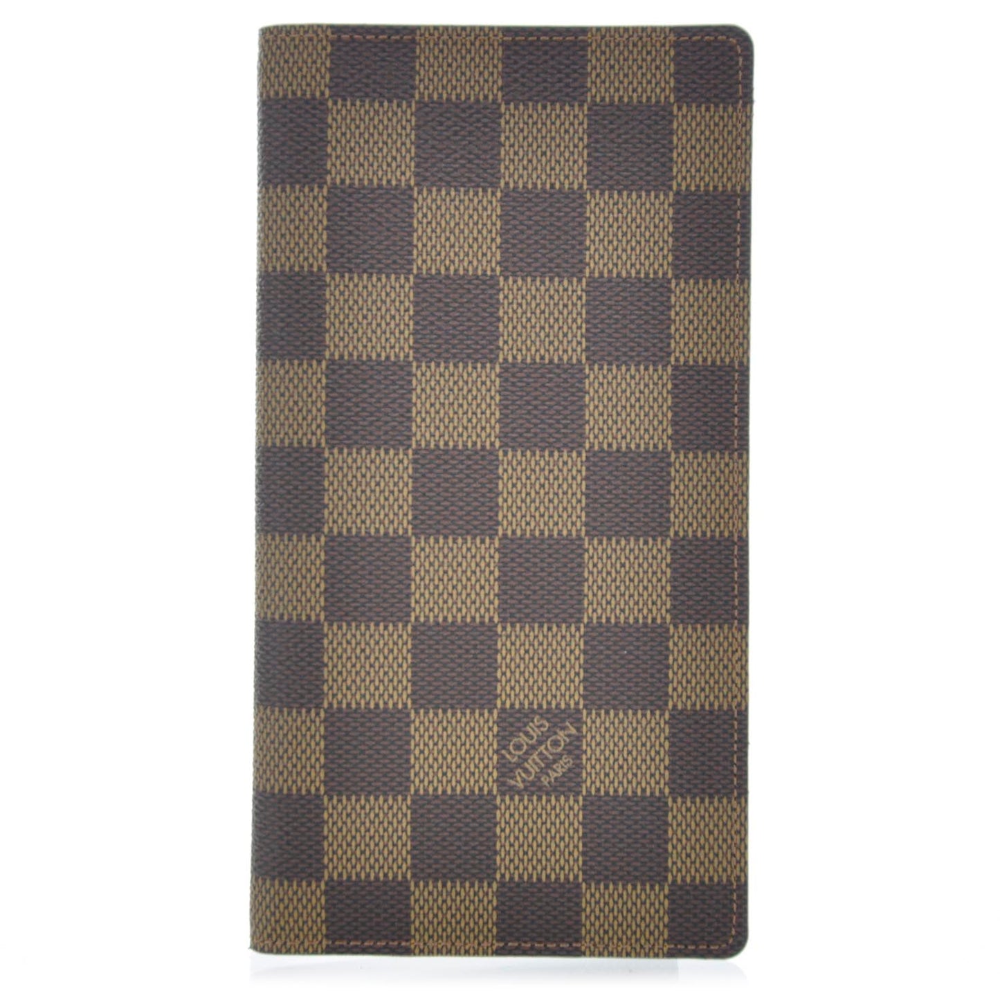 Damier Ebene Checkbook Cover Wallet