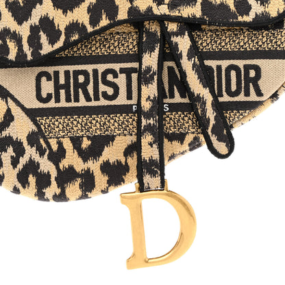 Christian Dior Canvas Mizza Embroidered Saddle Bag Beige Multicolor 8 of 11
