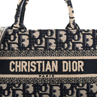 Christian Dior Oblique Mini Book Tote With Strap Blue Multicolor 8 of 13