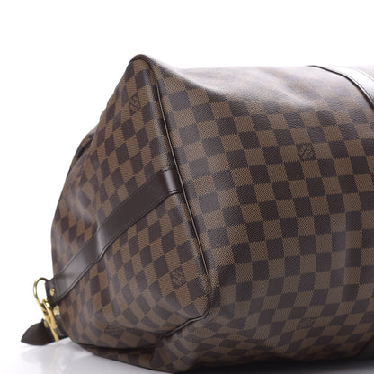 Louis Vuitton Damier Ebene Keepall Bandouliere 55 8 of 10