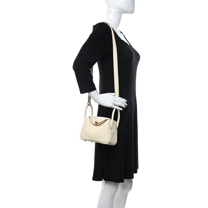 Hermes Taurillon Clemence Mini Lindy 20 Nata 2 of 9