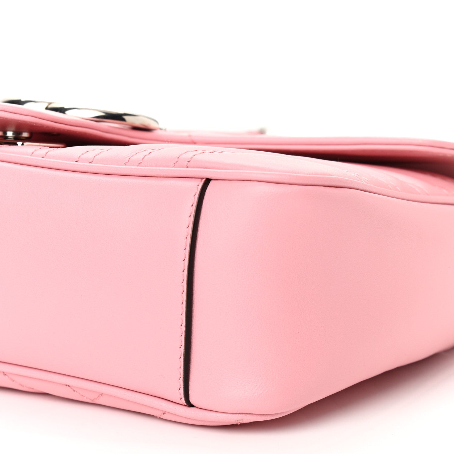 Gucci Calfskin Matelasse Small GG Marmont Shoulder Bag Wild Rose 9 of 9