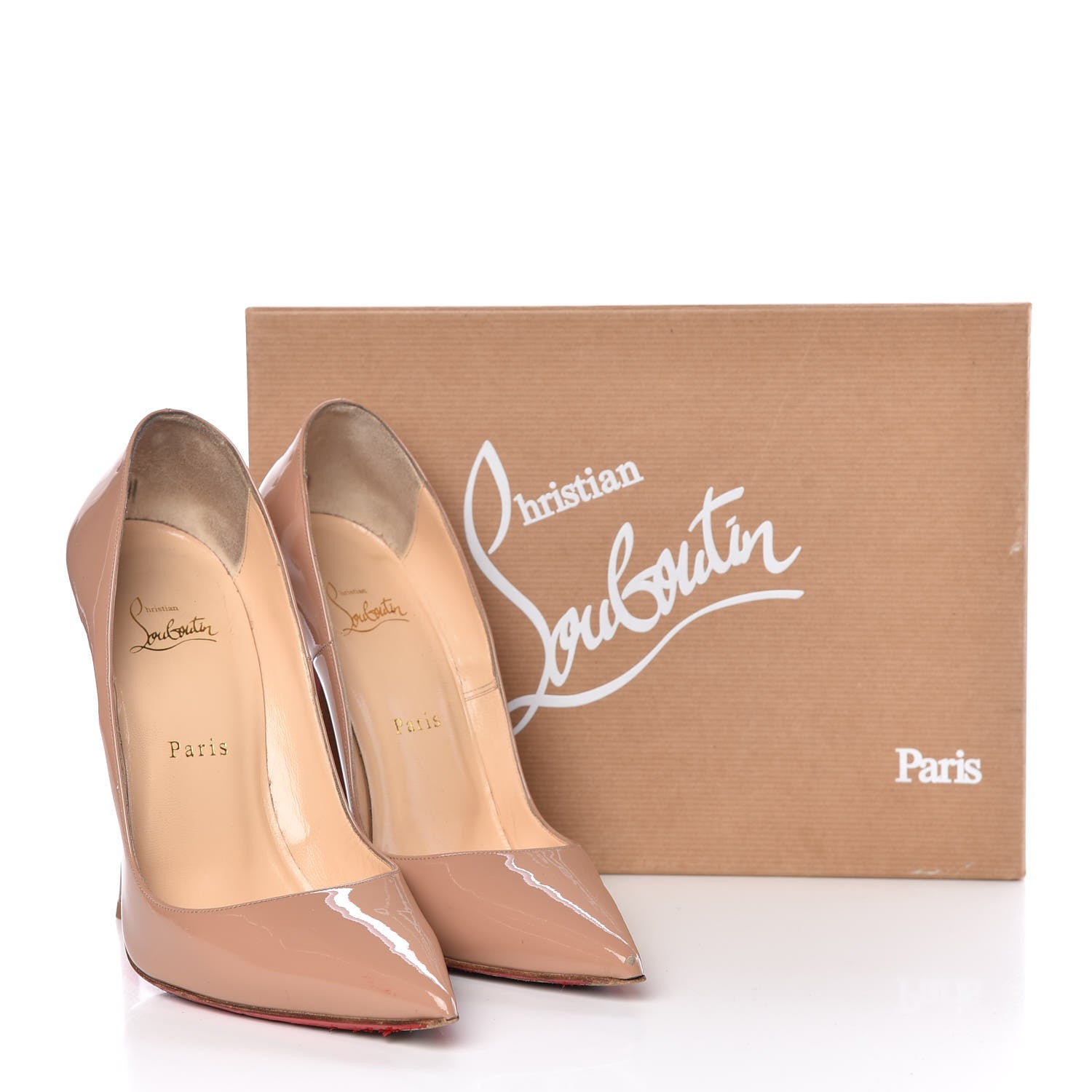 Christian Louboutin Patent So Kate 120 Pumps 40 Nude 23 of 23