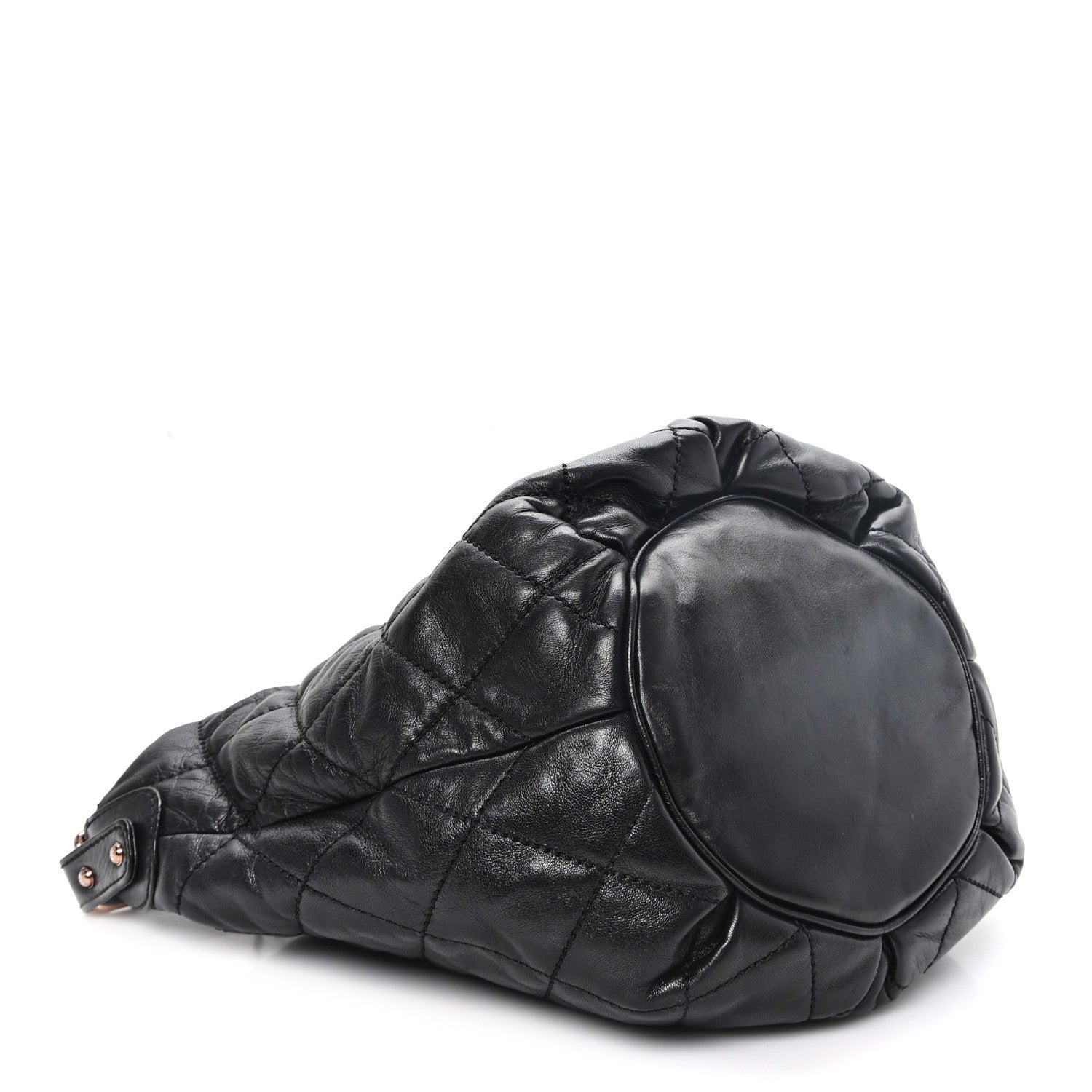 Chanel Lambskin Quilted Cloudy Bundle Hobo Black 4 of 11