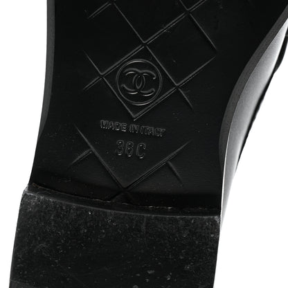 Chanel Lambskin Quilted CC Turnlock Loafers 36 Black 8 of 12
