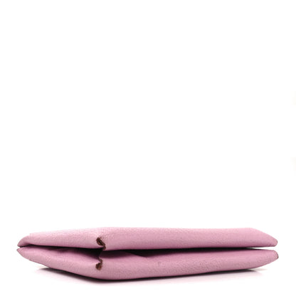 Hermes Chevre Mysore Calvi Card Case Mauve Sylvestre 5 of 9