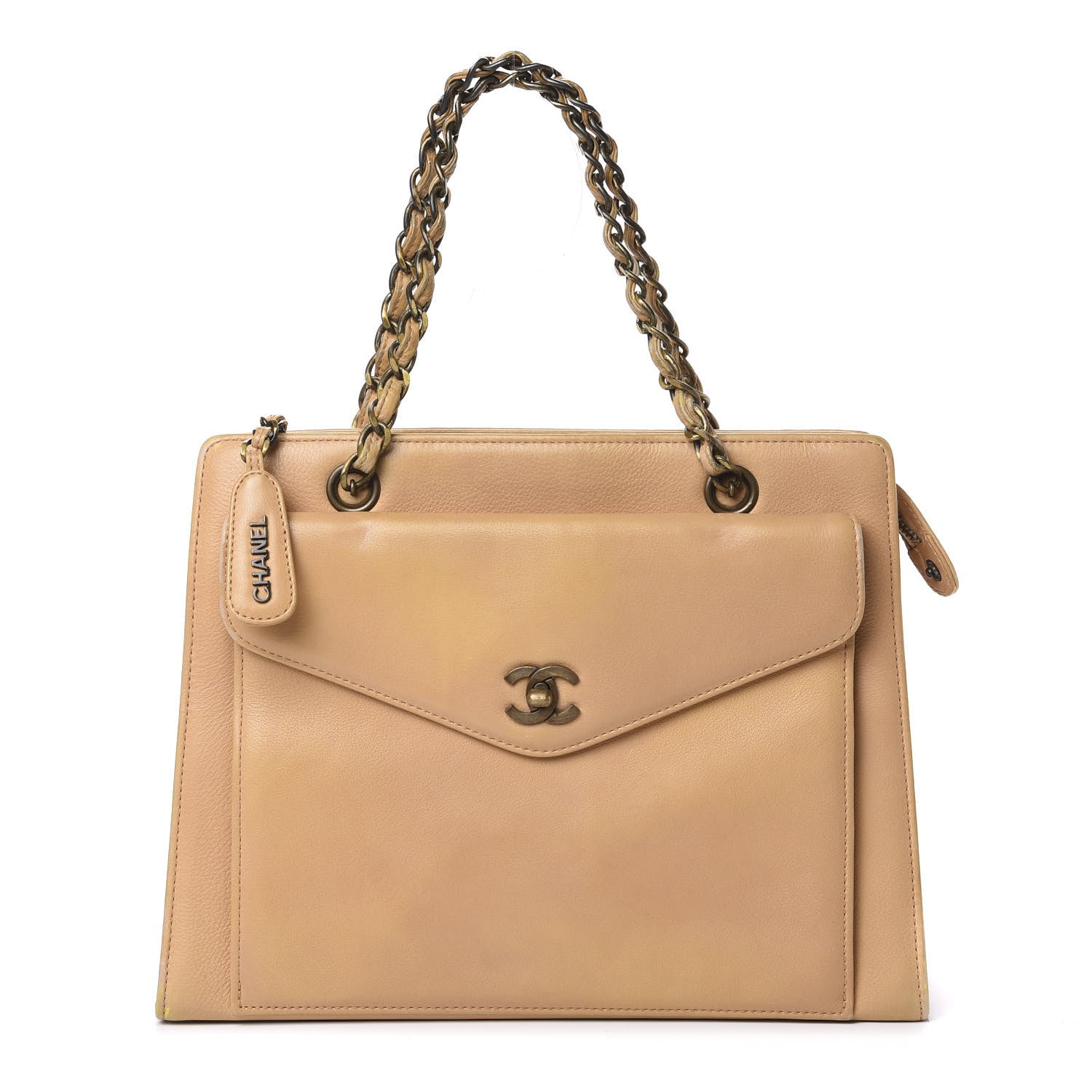 Chanel Calfskin Shopping Tote Beige 1 of 23