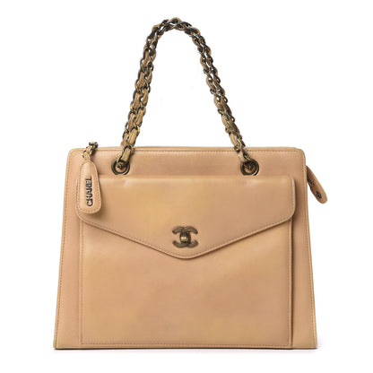 Chanel Calfskin Shopping Tote Beige 1 of 23