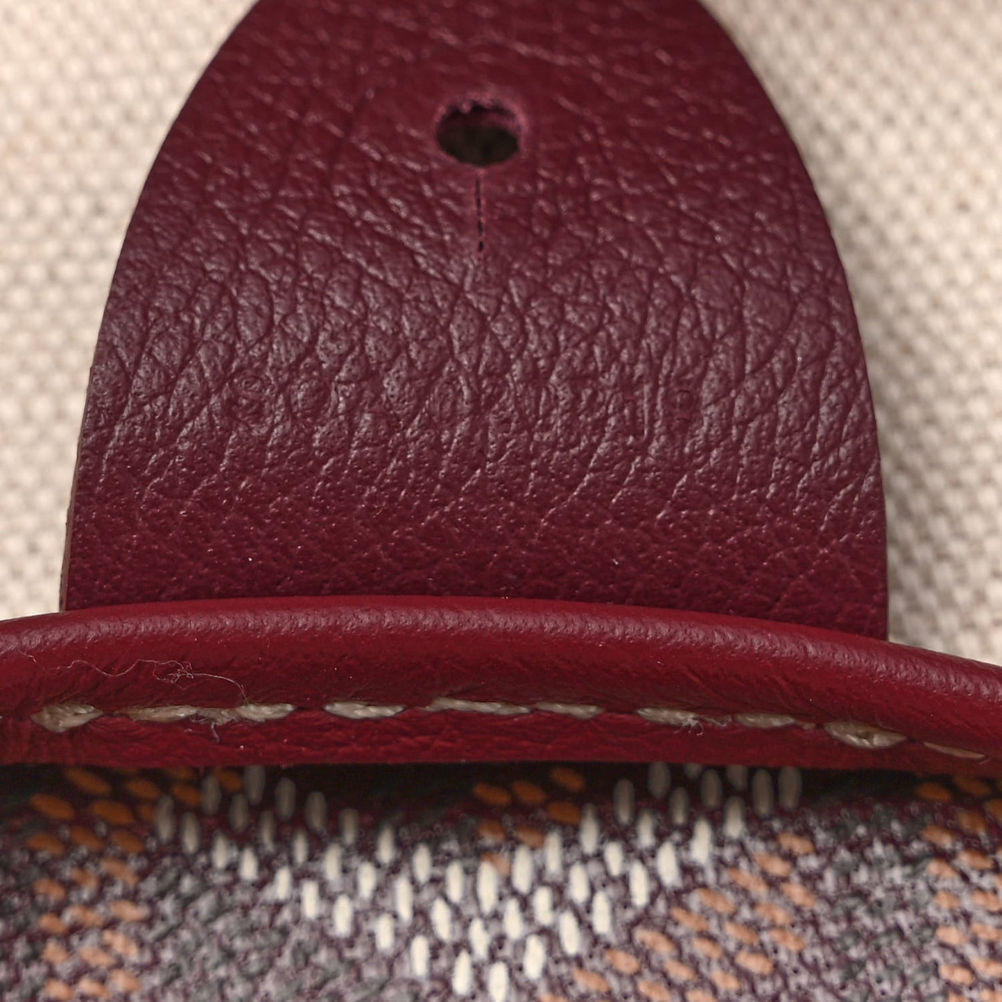 Goyardine Artois MM Burgundy