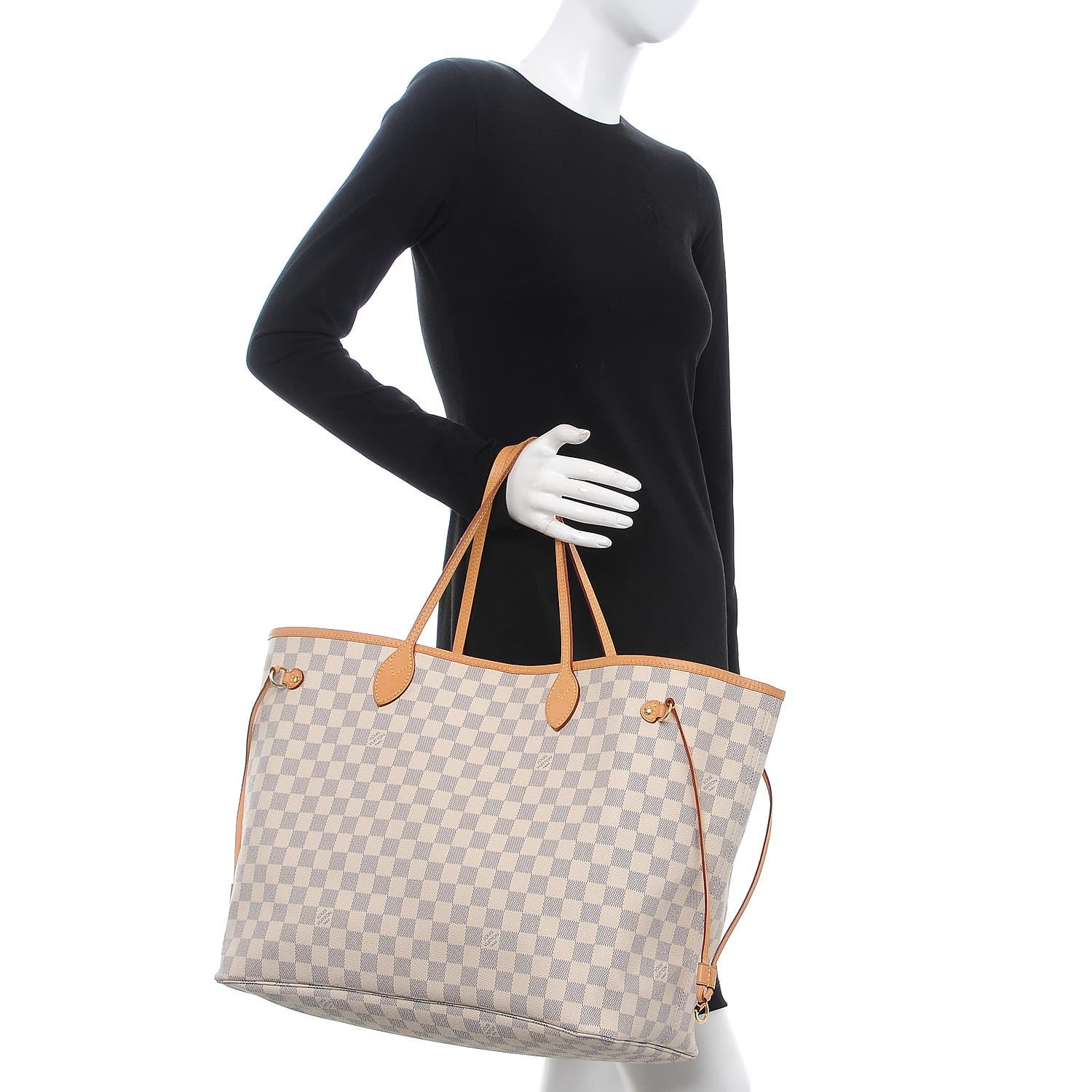 Louis Vuitton Damier Azur Neo Neverfull GM Rose Ballerine 2 of 9