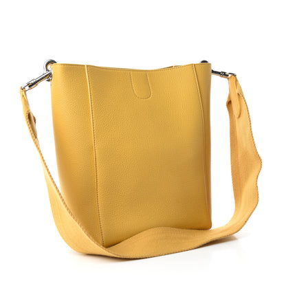 Celine Soft Grained Calfskin Small Sangle Bucket Bag Ocre 3 of 11