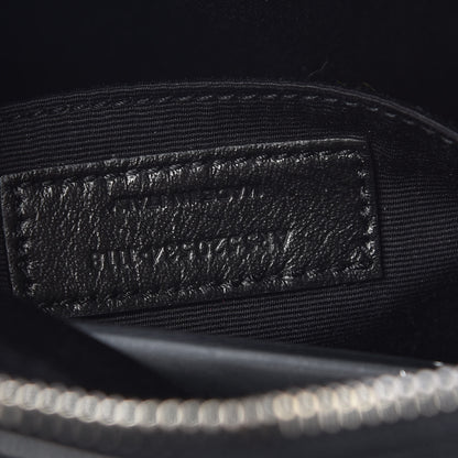 Saint Laurent Raffia Canvas Monogram Lou Camera Bag Black 9 of 9