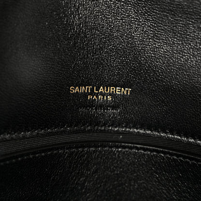 Saint Laurent Lambskin Chevron Quilted Small LouLou Black 7 of 13