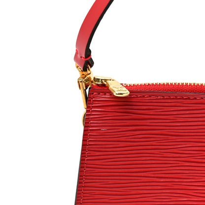 Louis Vuitton Epi Pochette Accessories 24 Castillan Red 10 of 10