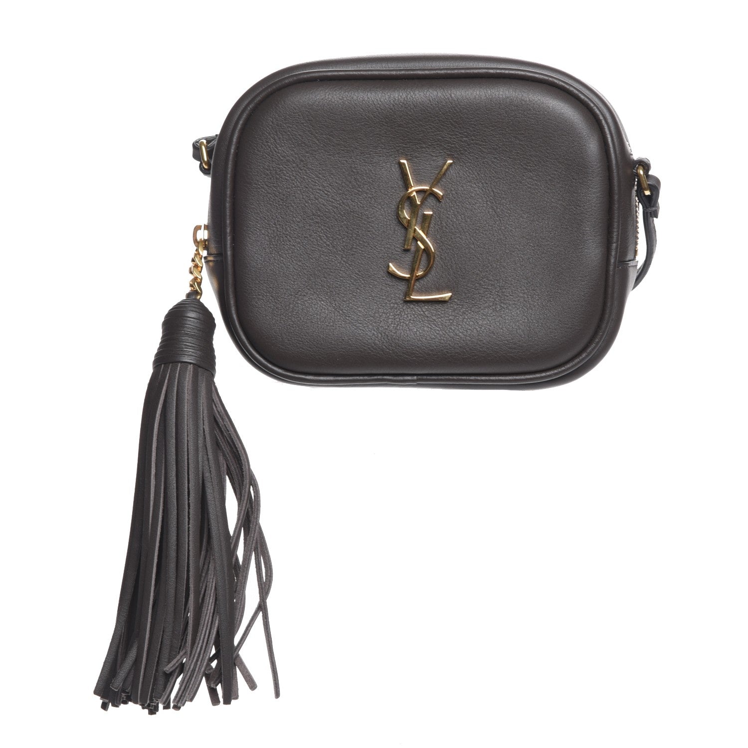 Saint Laurent Nappa Monogram Blogger Bag Coal 1 of 7