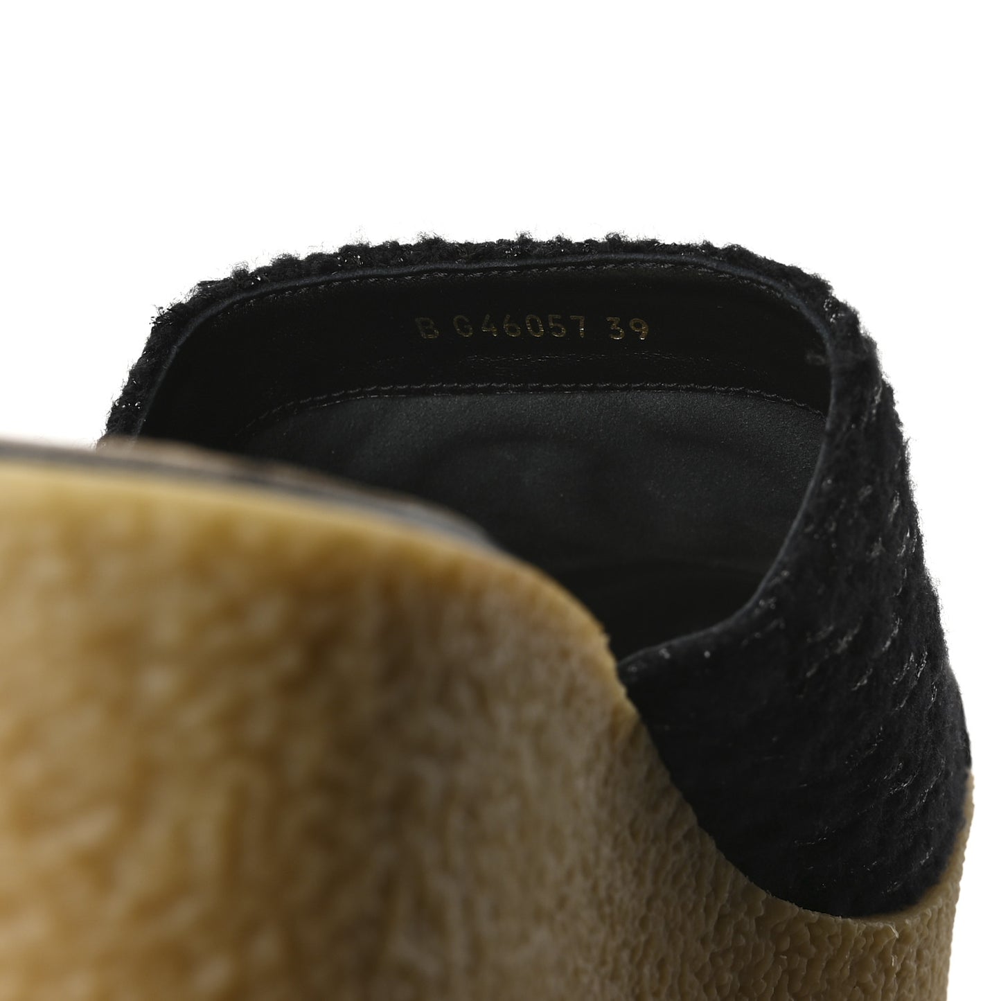 Iridescent Wool Tweed Lambskin CC Mules 39 Black
