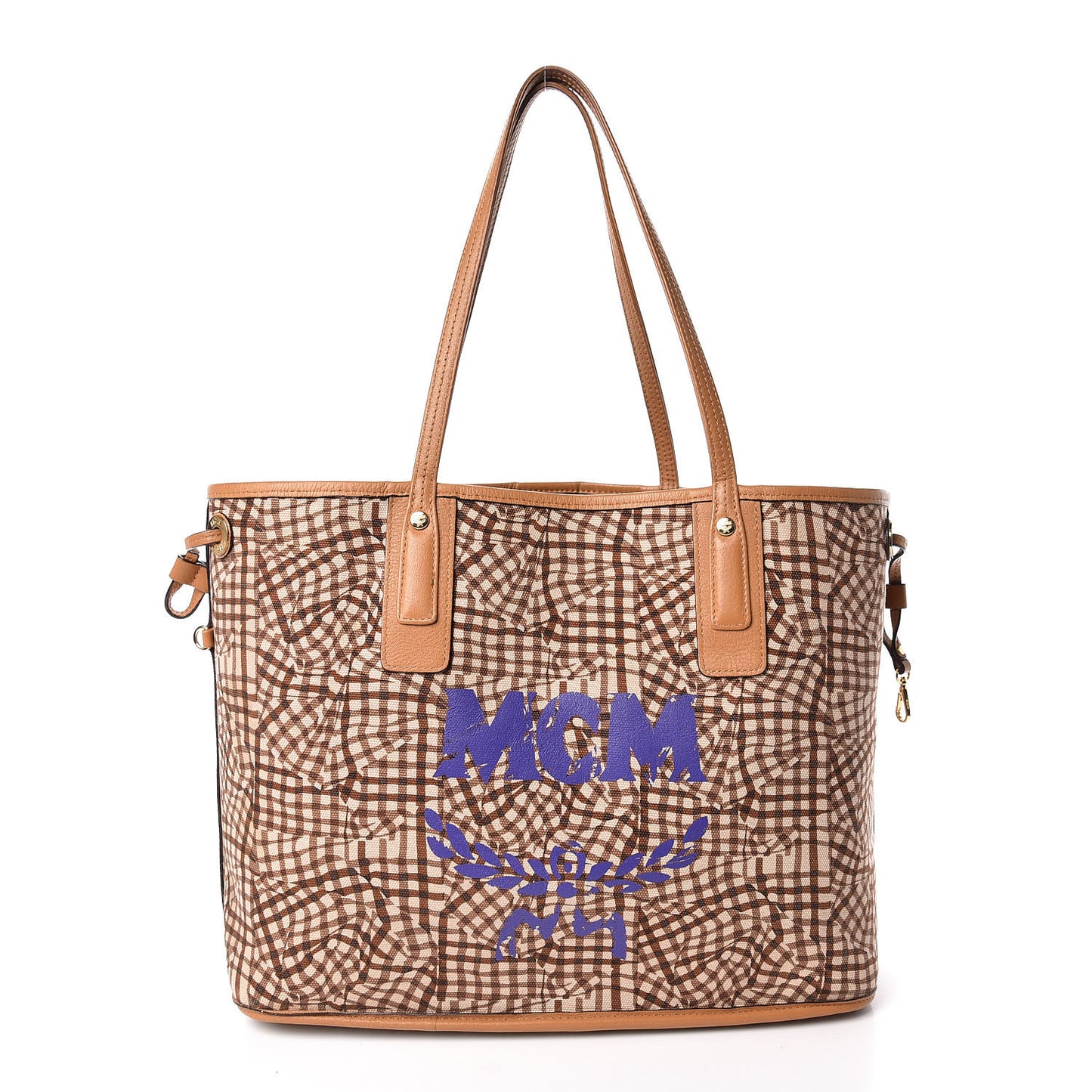 Visetos Medium Liz Reversible Shopper Tote Cognac