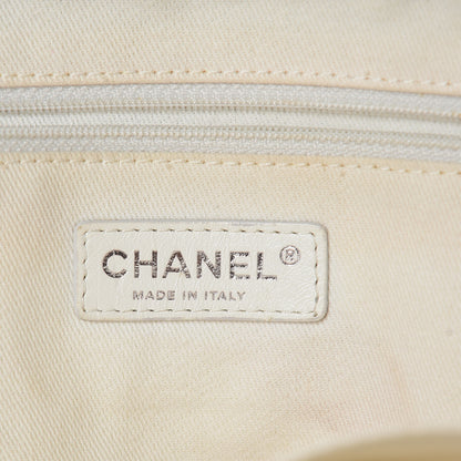 Chanel Canvas Sequin Stripe CC Tote Blue 6 of 22