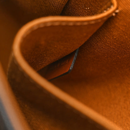 Celine Triomphe Canvas Medium Folco Bag Tan 7 of 10