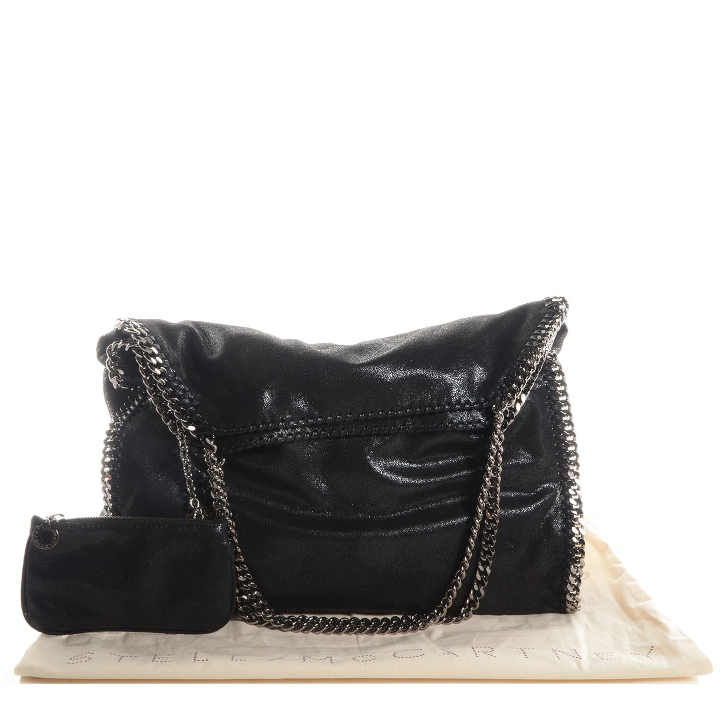Faux Leather Shaggy Deer Big Falabella Black