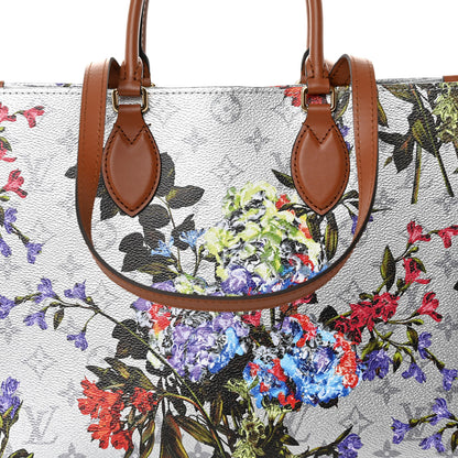 Louis Vuitton Metallic Monogram LV Garden OnTheGo MM Silver 7 of 9